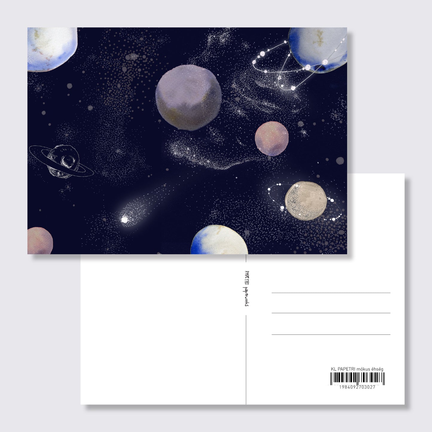 Galaxis képeslap
