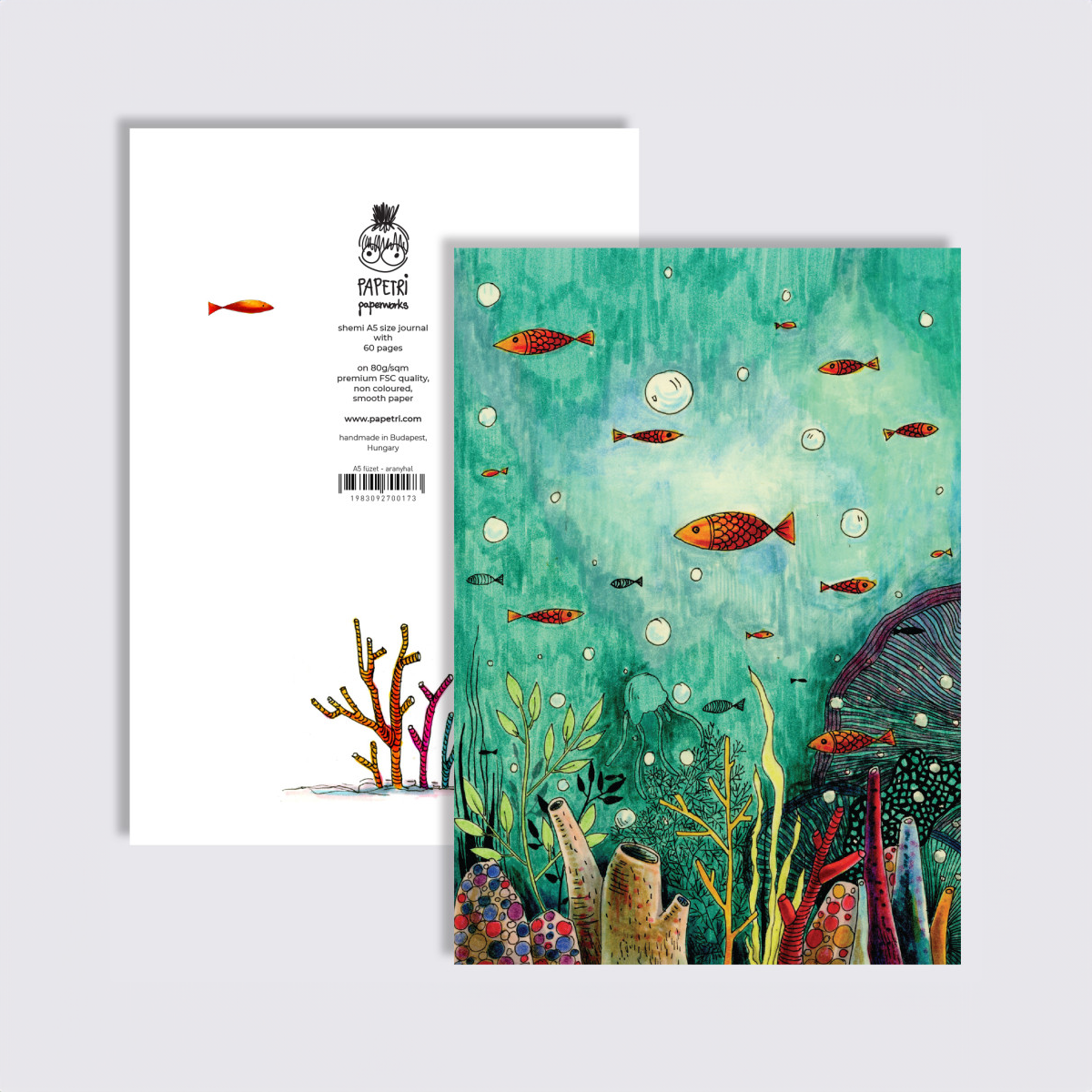 Goldfish notebook A5 / A6