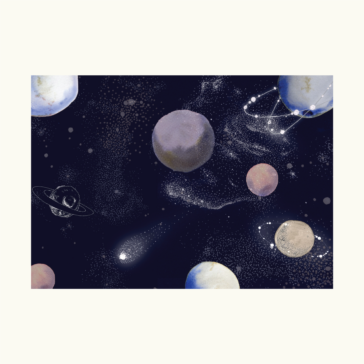 Galaxis képeslap