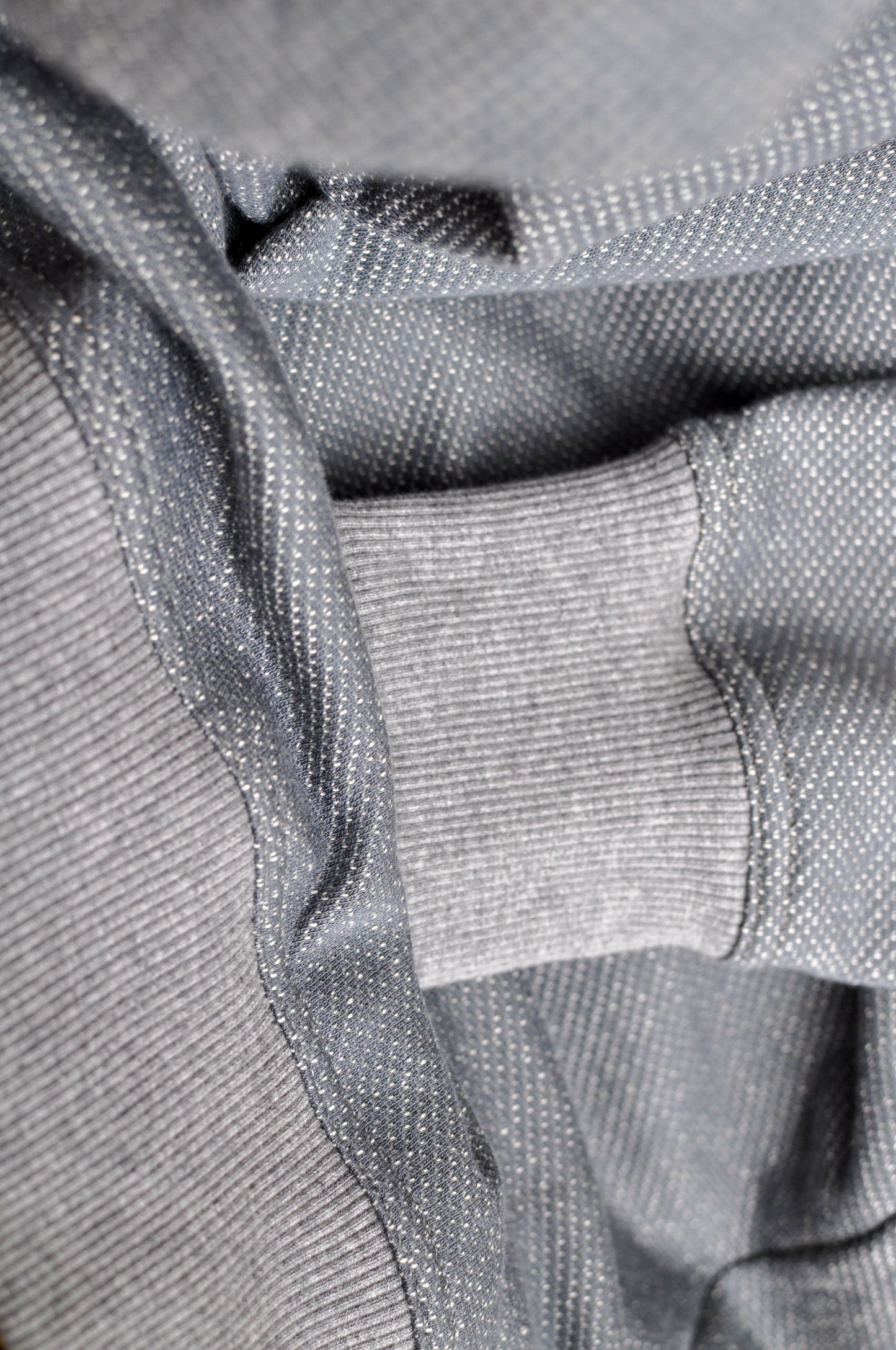 BICOLOR FUNNEL SWEATSHIRT / ASH
