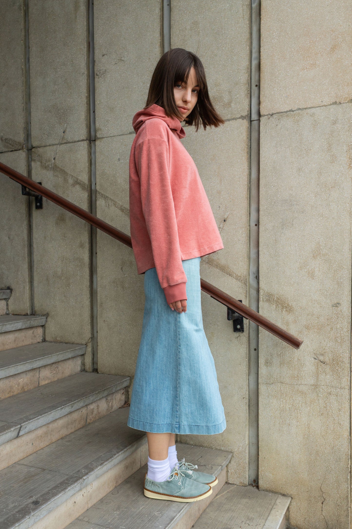 TERRY HOODIE / ROSEWOOD