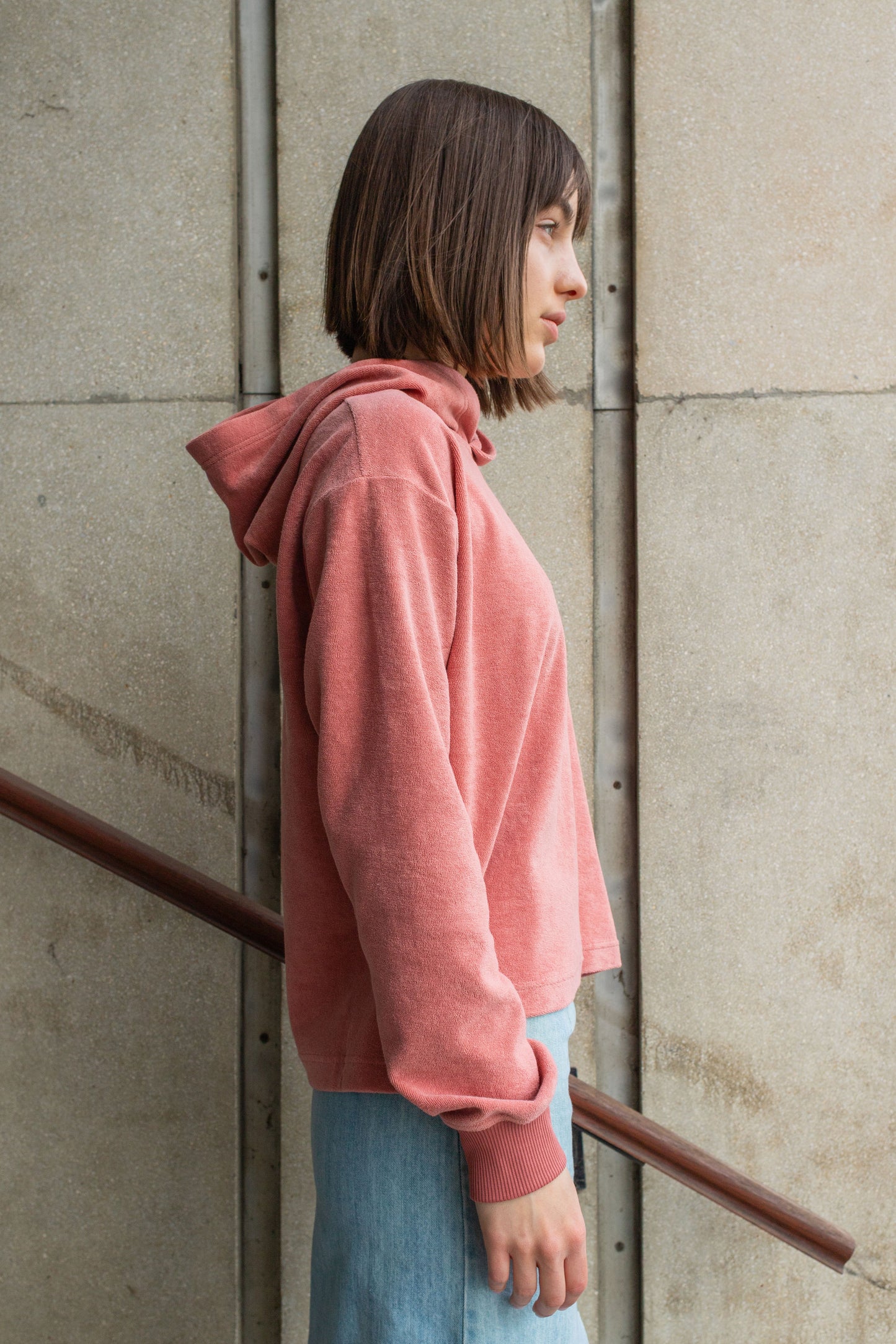 TERRY HOODIE / ROSEWOOD