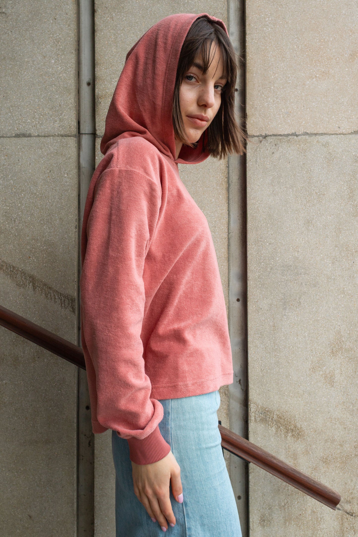 TERRY HOODIE / ROSEWOOD
