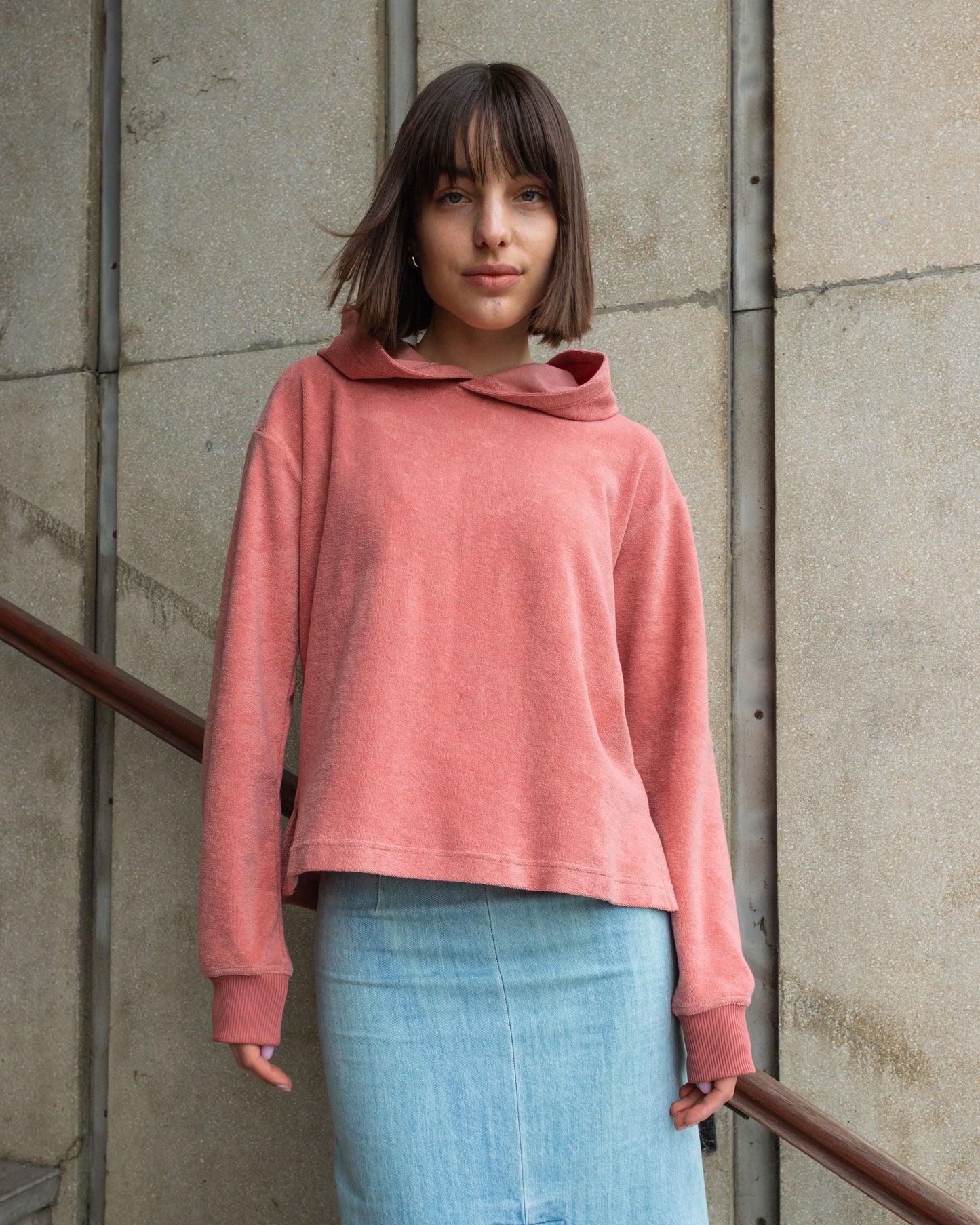 TERRY HOODIE / ROSEWOOD