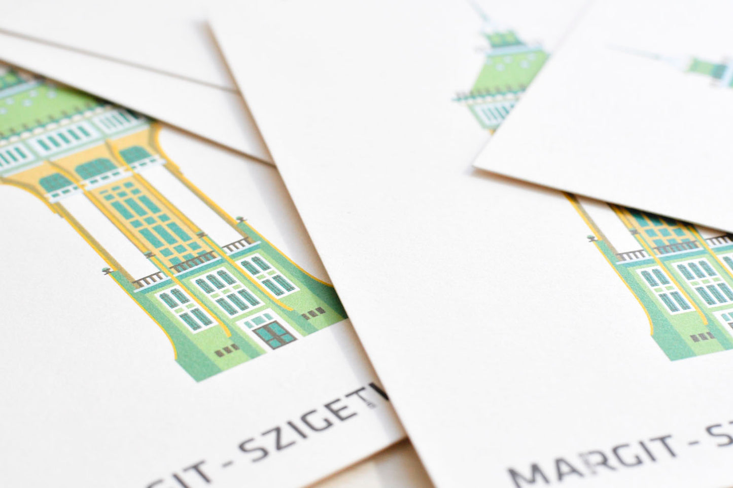Margit-sziget Víztorony képeslap