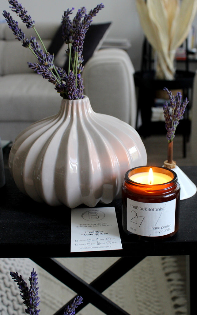 27 Lavender+ Lemongrass szójagyertya