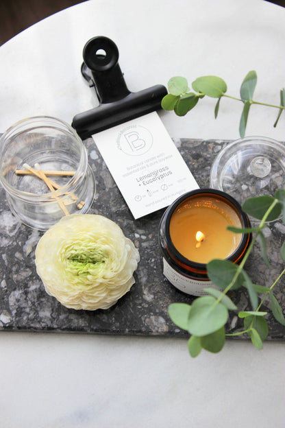 35 Eucalyptus + Lemongrass szójagyertya