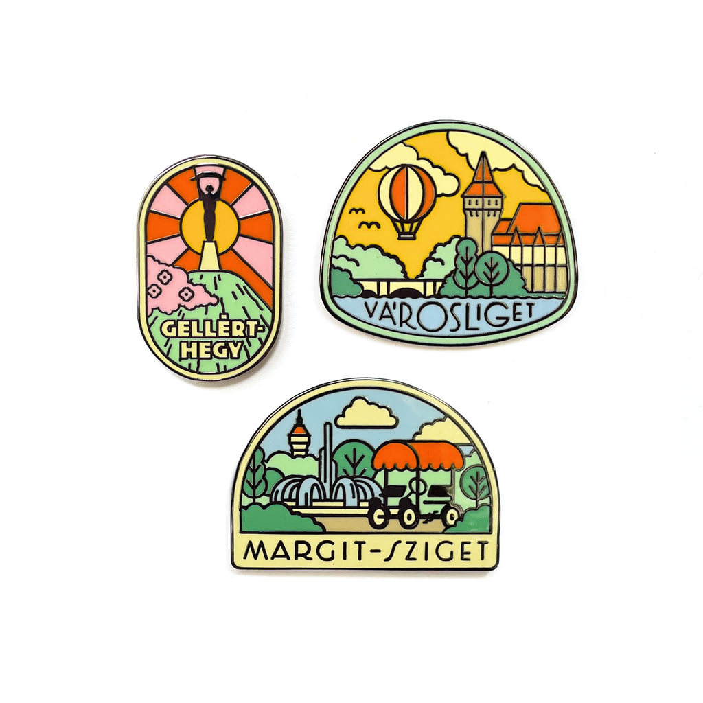 Budapest park badge set (3)