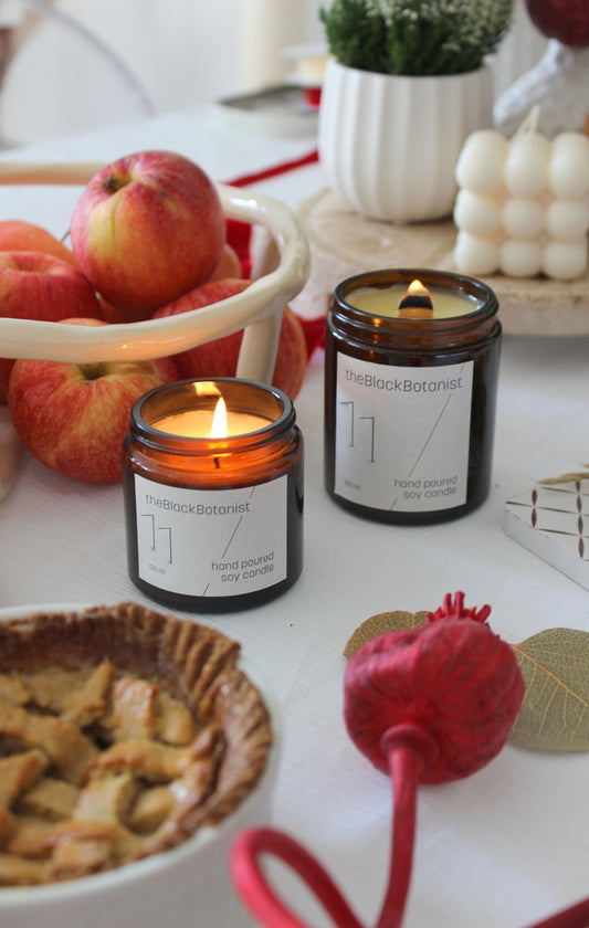 77 Salted caramel + Baked apple szójagyertya