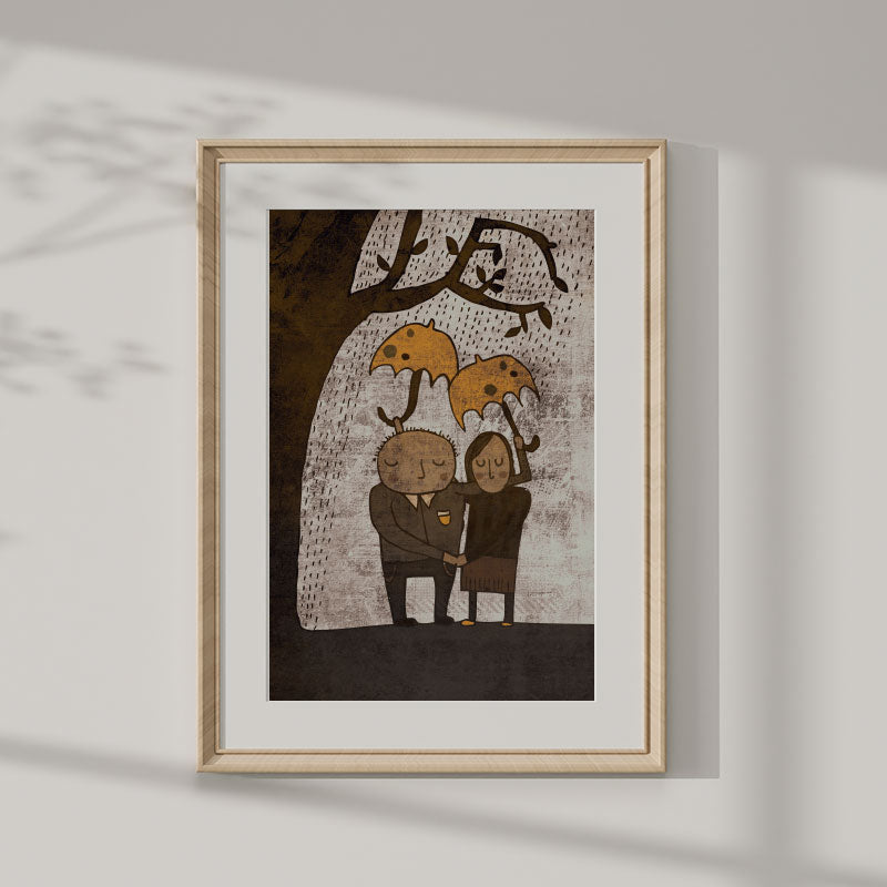 In good times, in bad times/ Always together print 