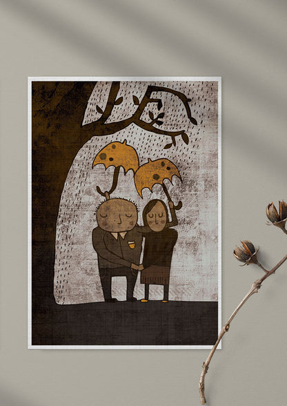 Jó időben, rossz időben/ Always together képeslap