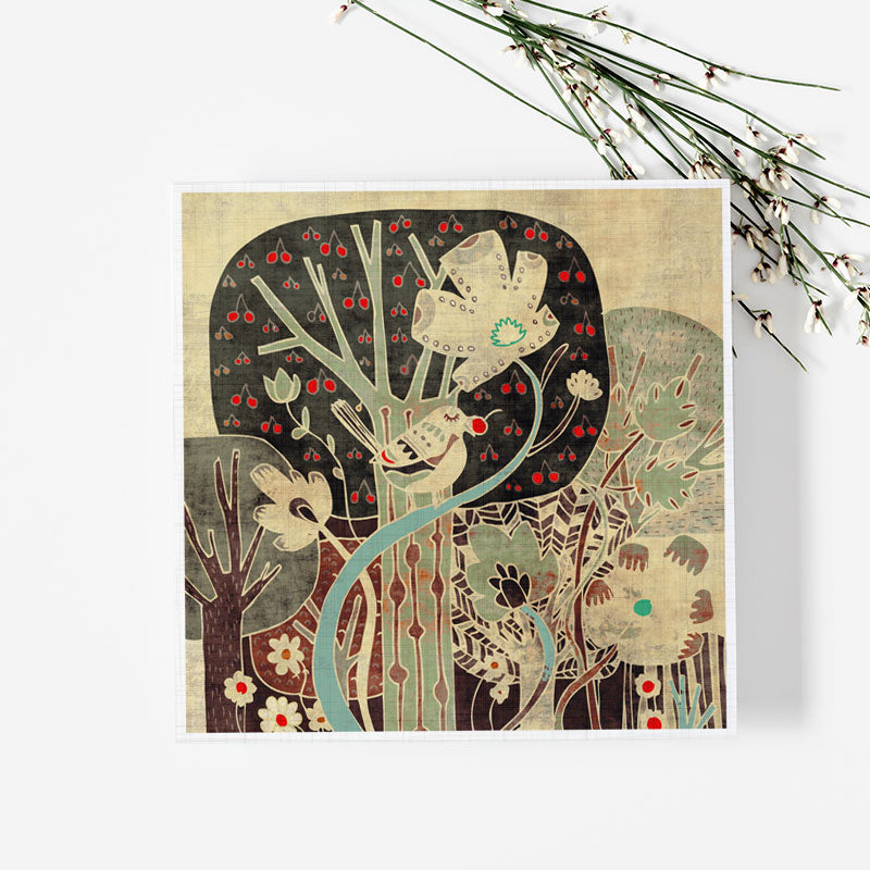 Forest postcard 