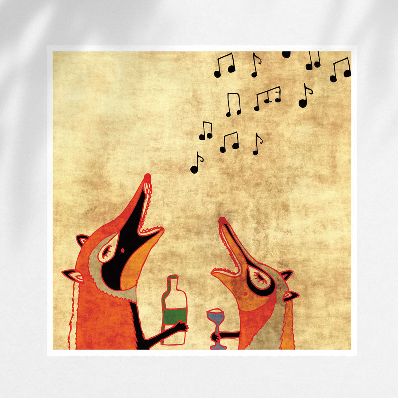 Fox fun postcard 
