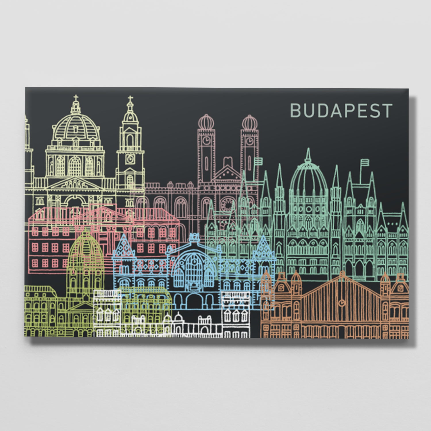 Budapest Urban mágnes - fekete