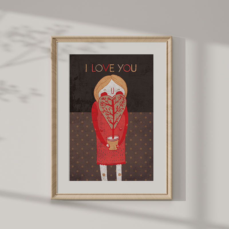 I love you print 