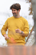BICOLOR CREWNECK / MUSTARD
