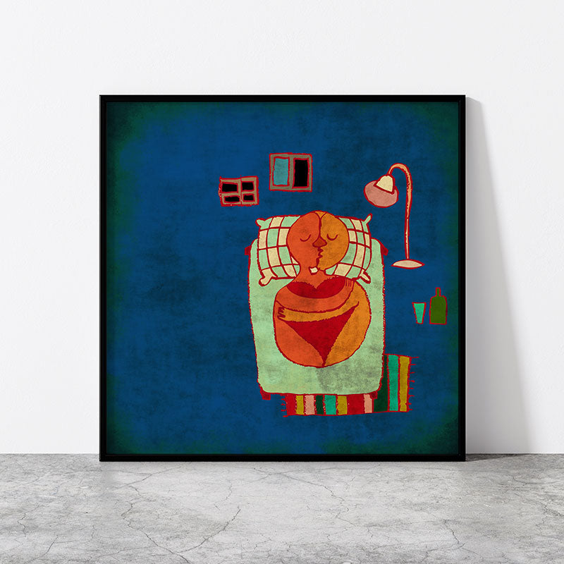 Making love print 