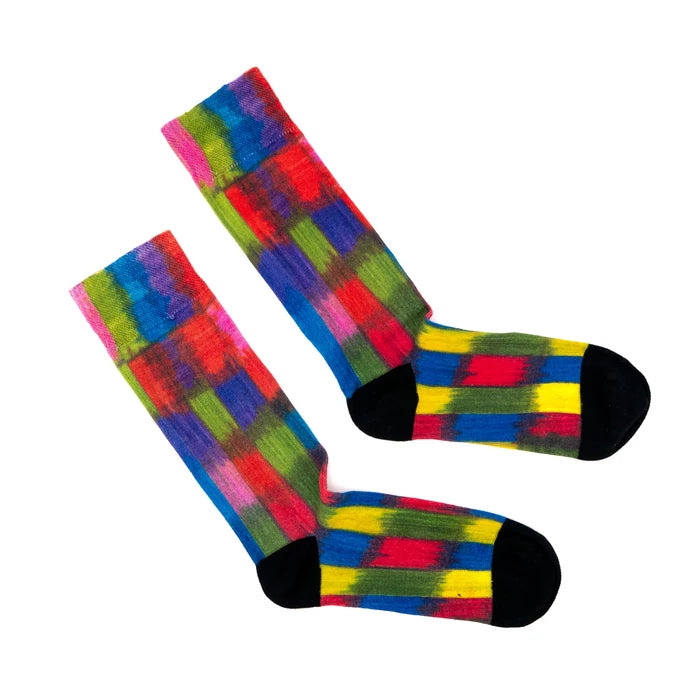Calcetines de campos de arte autista