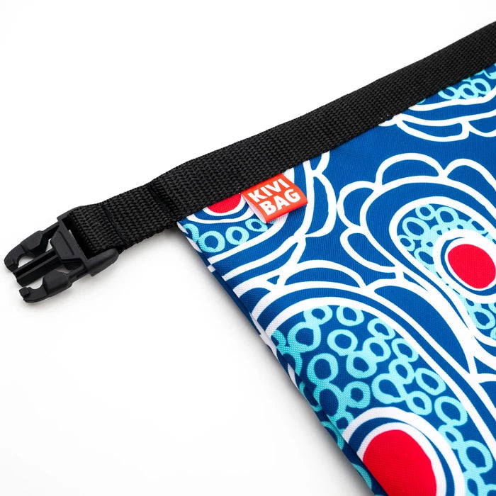 Autistic Art Lunch Bag - Blue Flowers