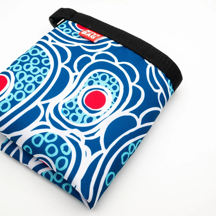 Autistic Art Lunch Bag - Blue Flowers