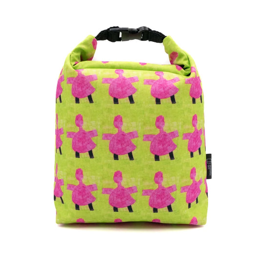 Autistic Art Lunch Bag - Pink men in green