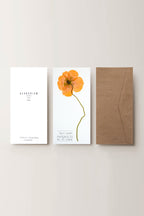 Herbarium Izlandi mák üdvözlőlap - fehér