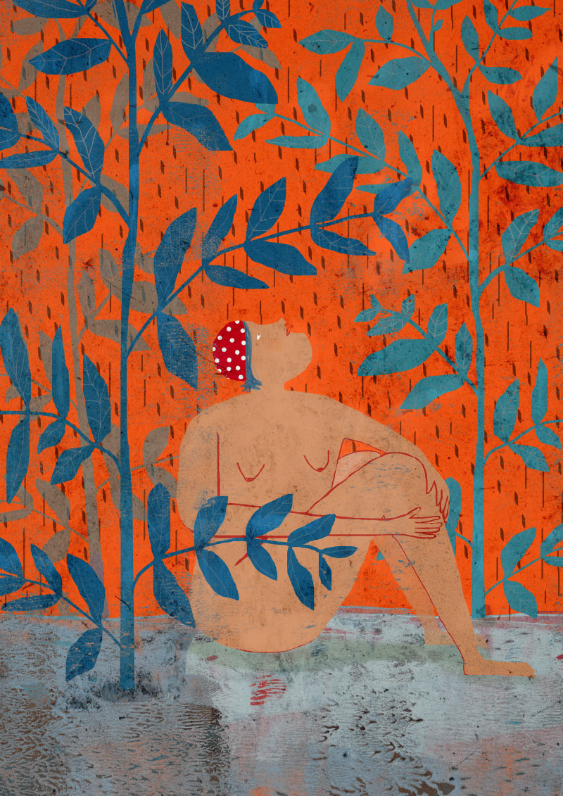 Rainy days print 