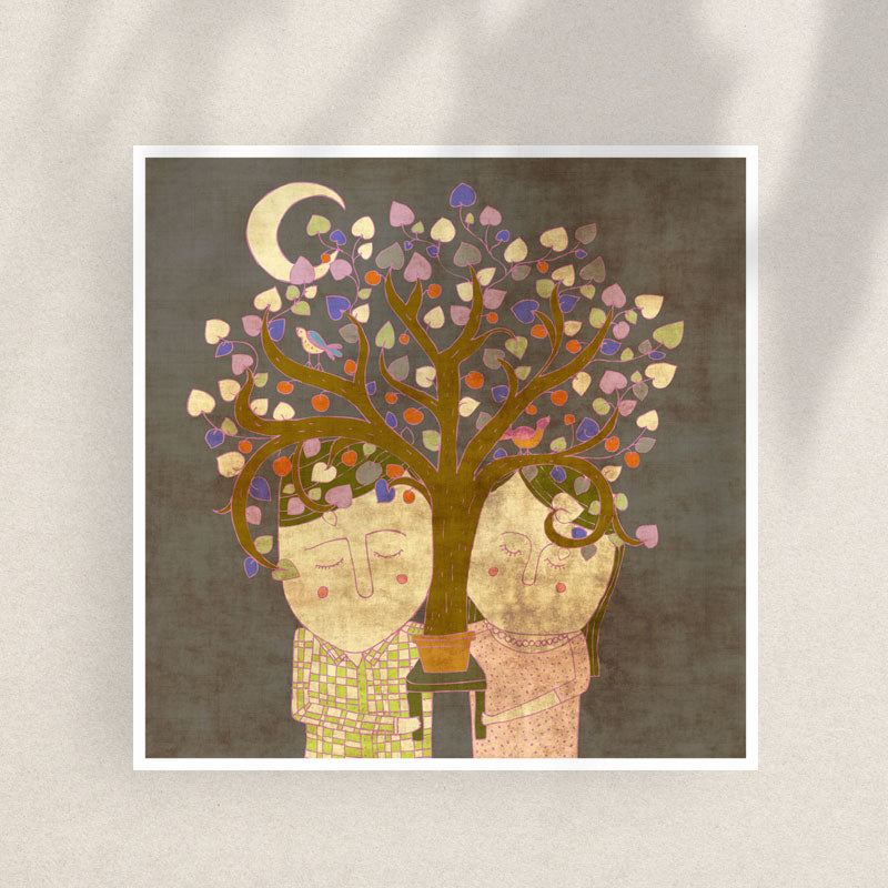 Tree of love postcard 