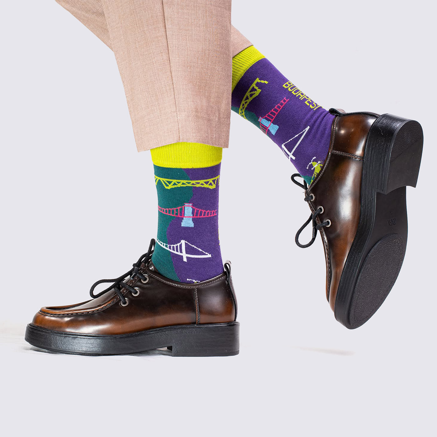 Budapest Bridges Socks
