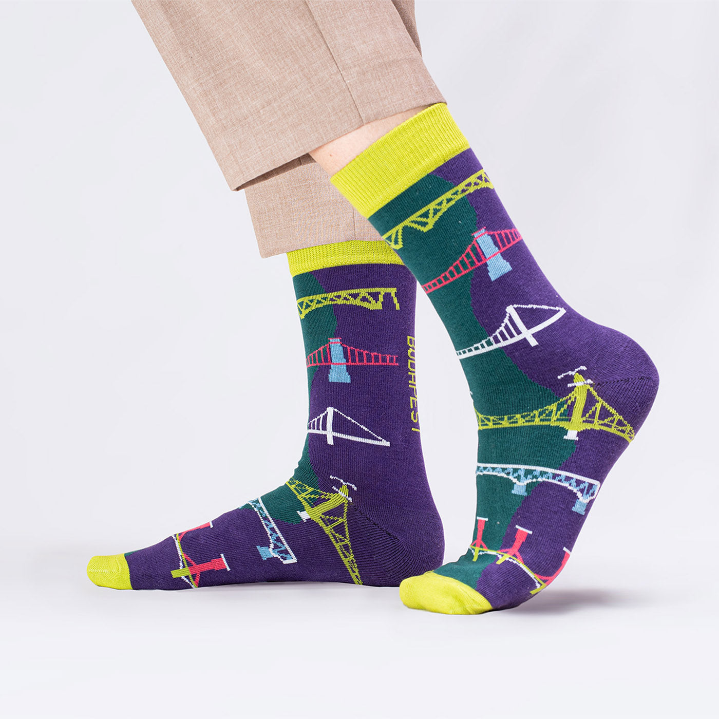 Budapest Bridges Socks