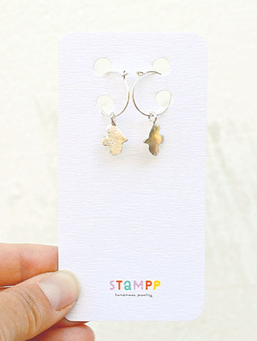 Horoscope concrete earrings - Aquarius