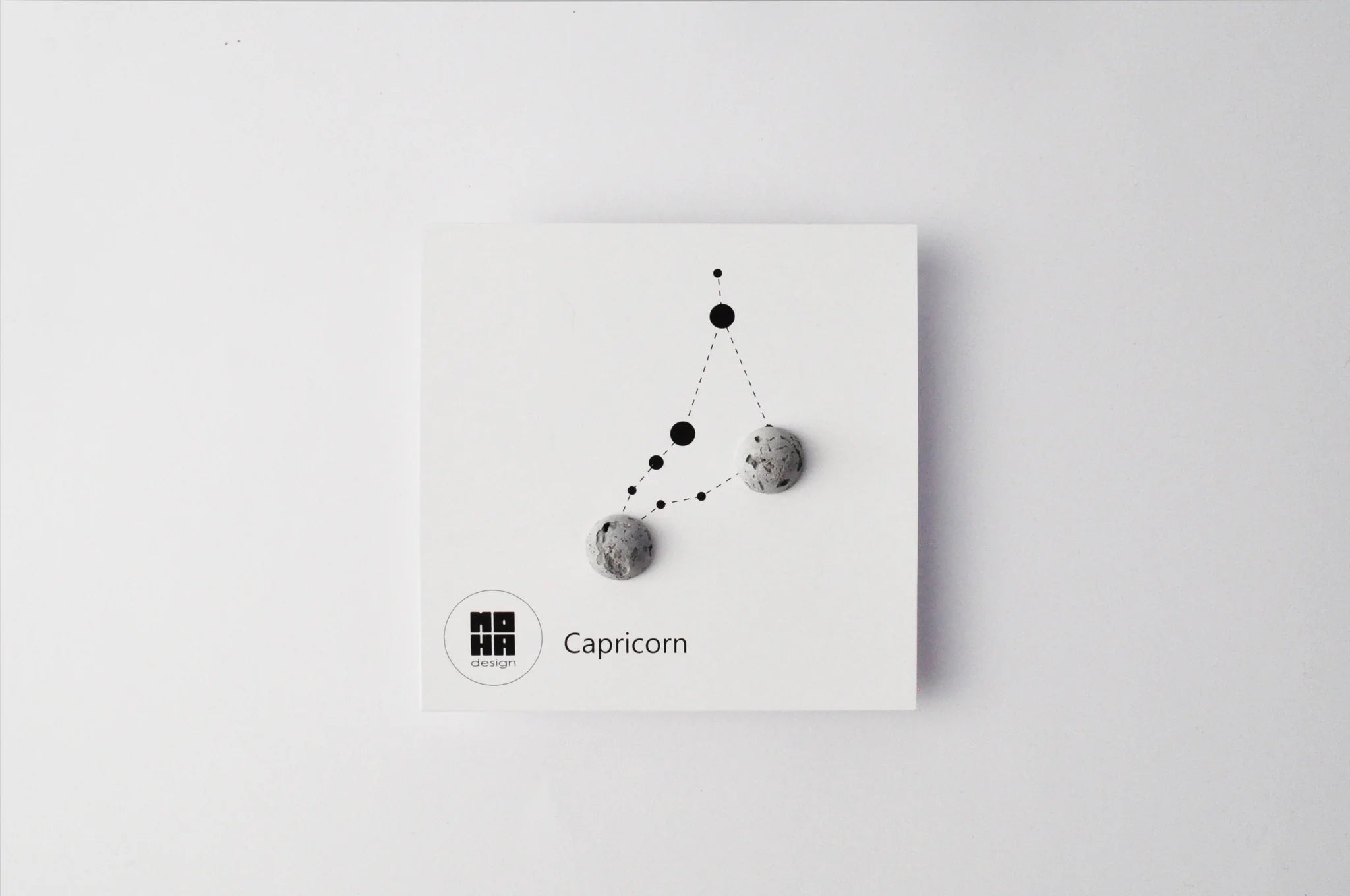 Horoszkóp beton fülbevaló - Bak