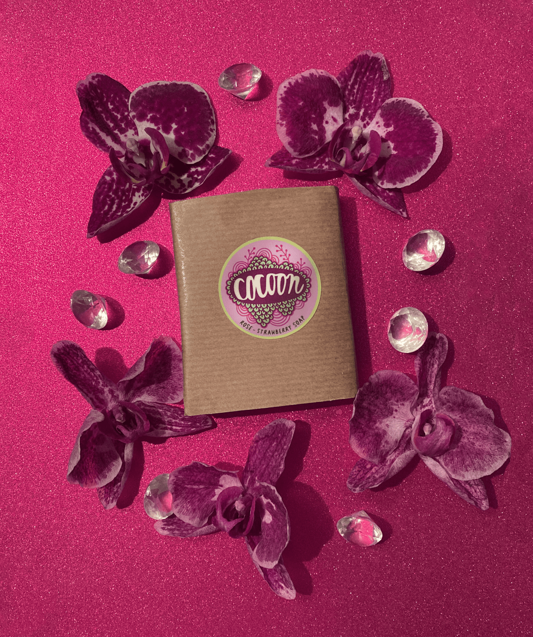 Strawberry-rose soap