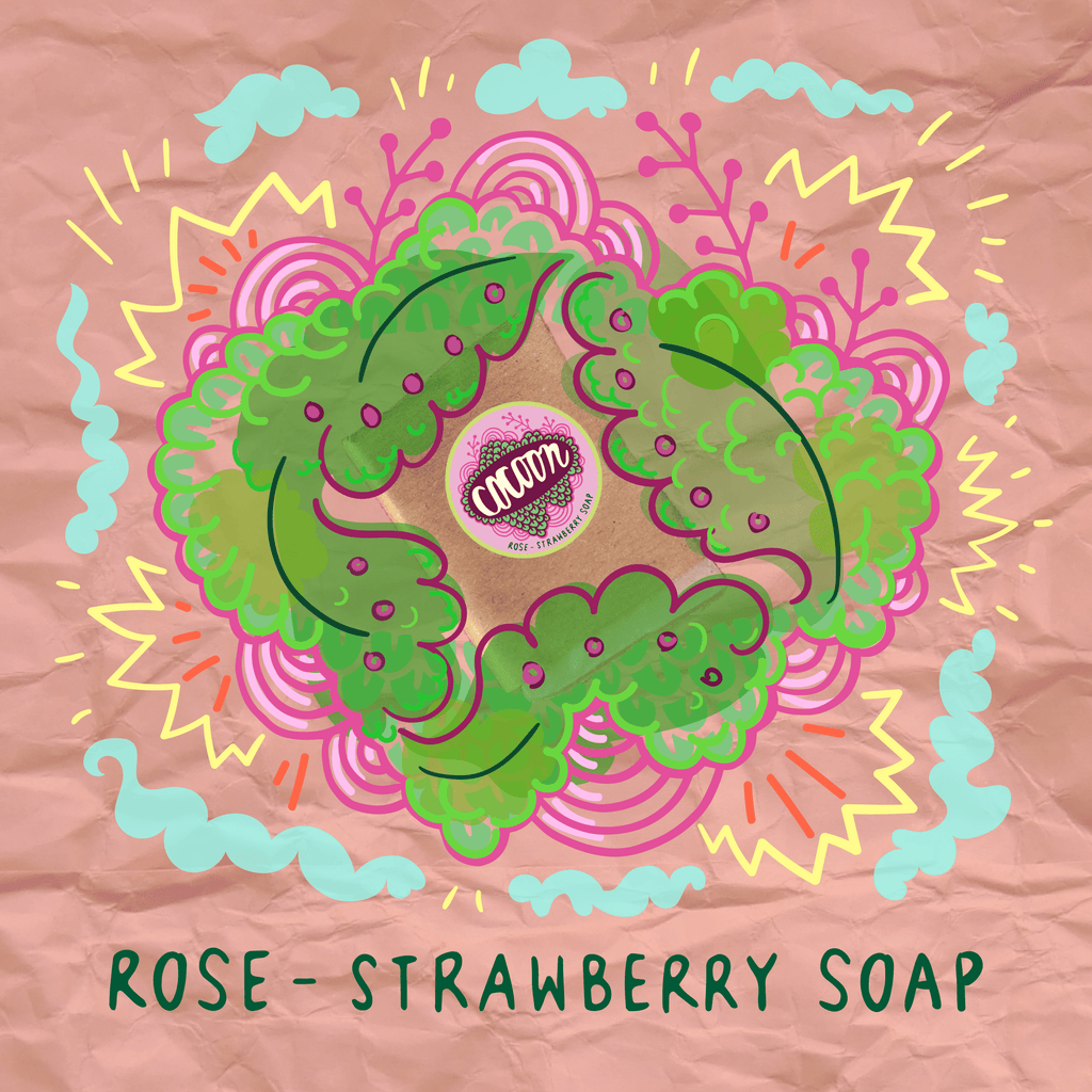 Strawberry-rose soap