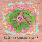 Strawberry-rose soap