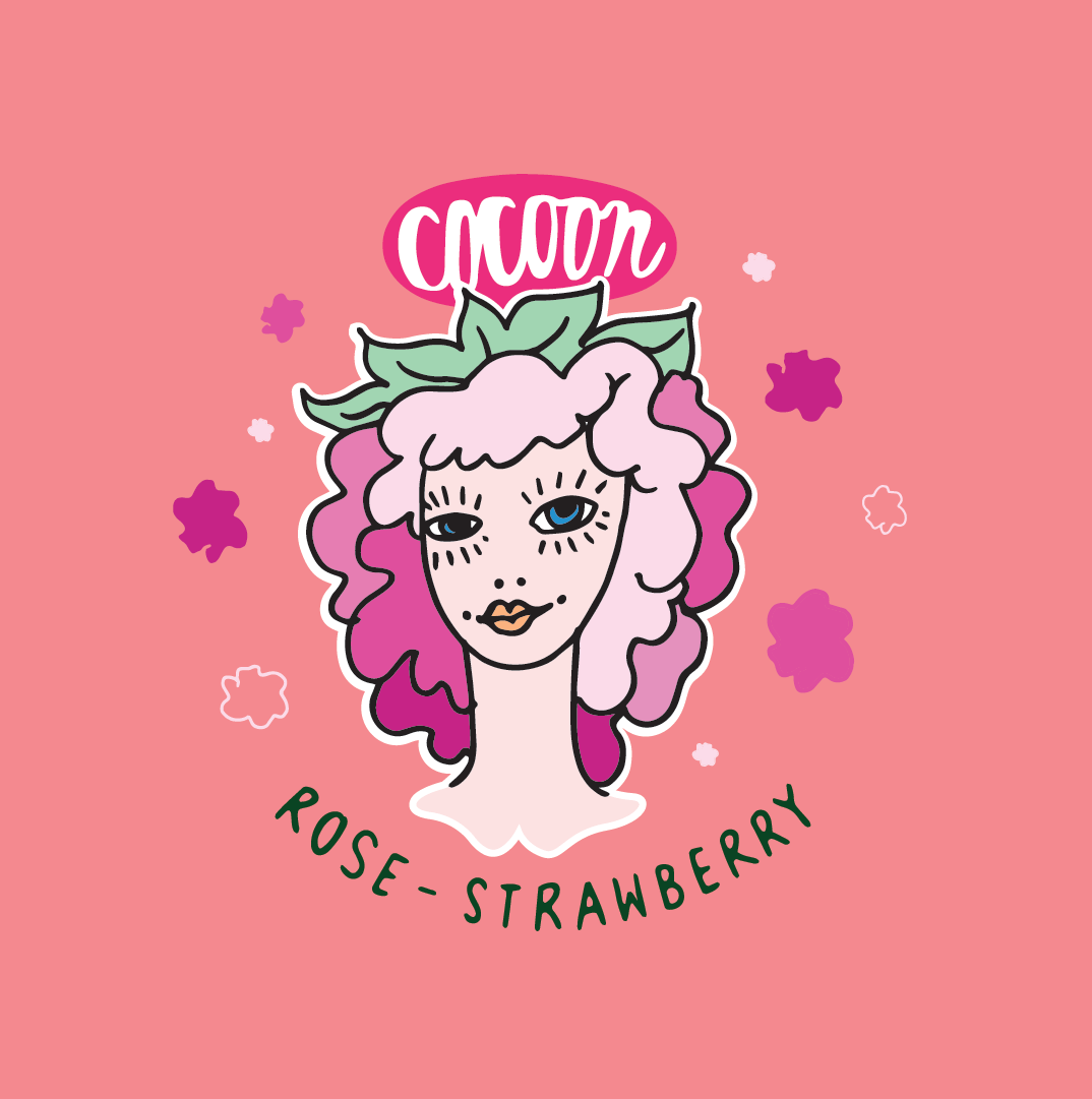 Strawberry-rose soap