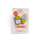 Ice cream and fries badge set (2)