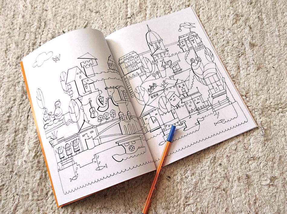 Paint Budapest coloring page EN