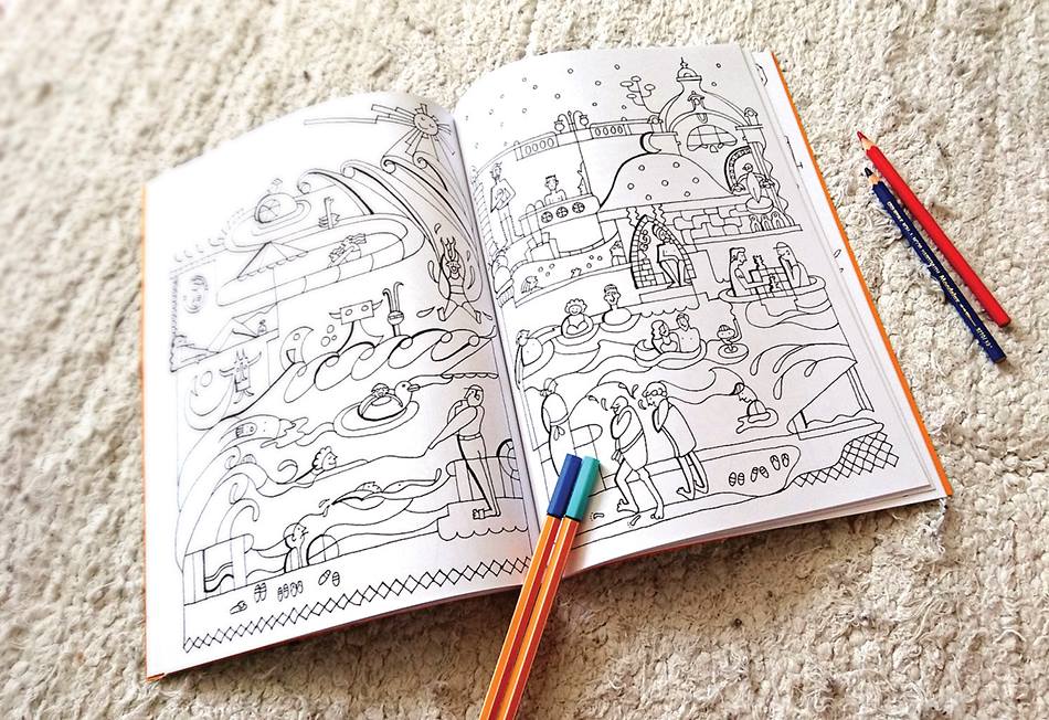 Paint Budapest coloring page EN