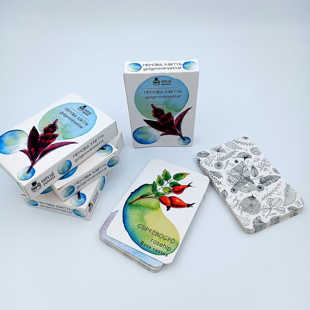 Memory card with herbs