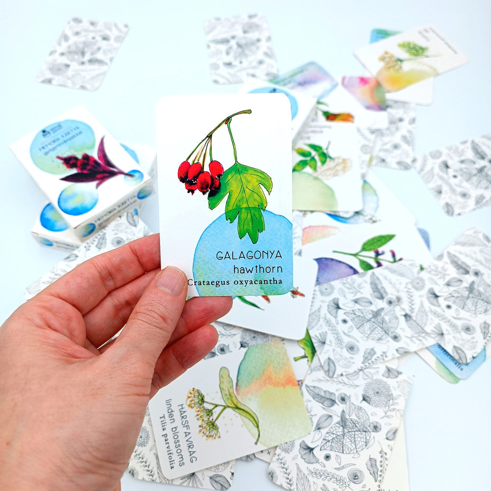 Memory card with herbs