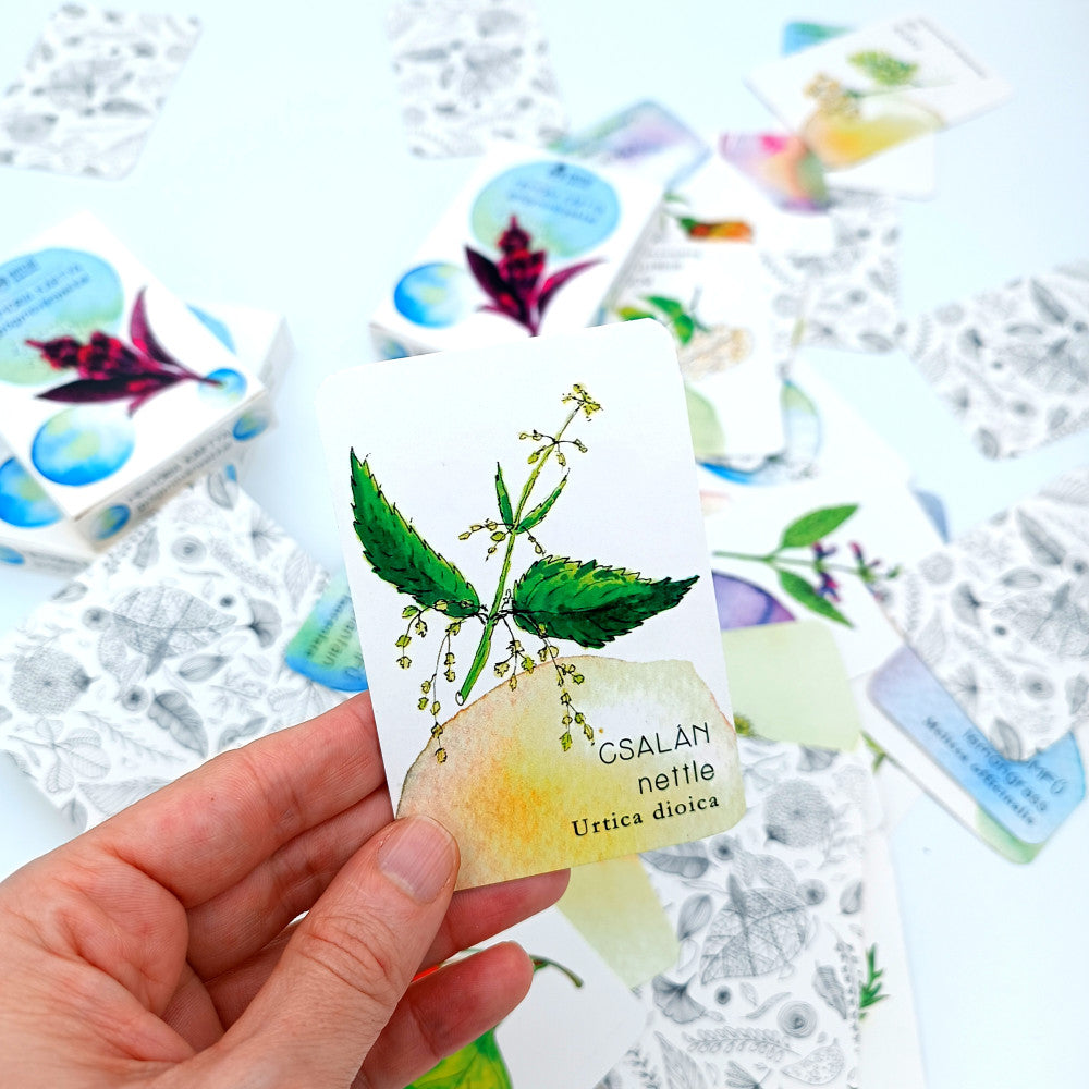 Memory card with herbs