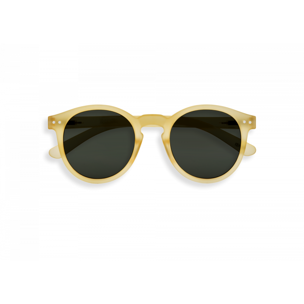 IZIPIZI Oversize kerek M napszemüveg, sárga