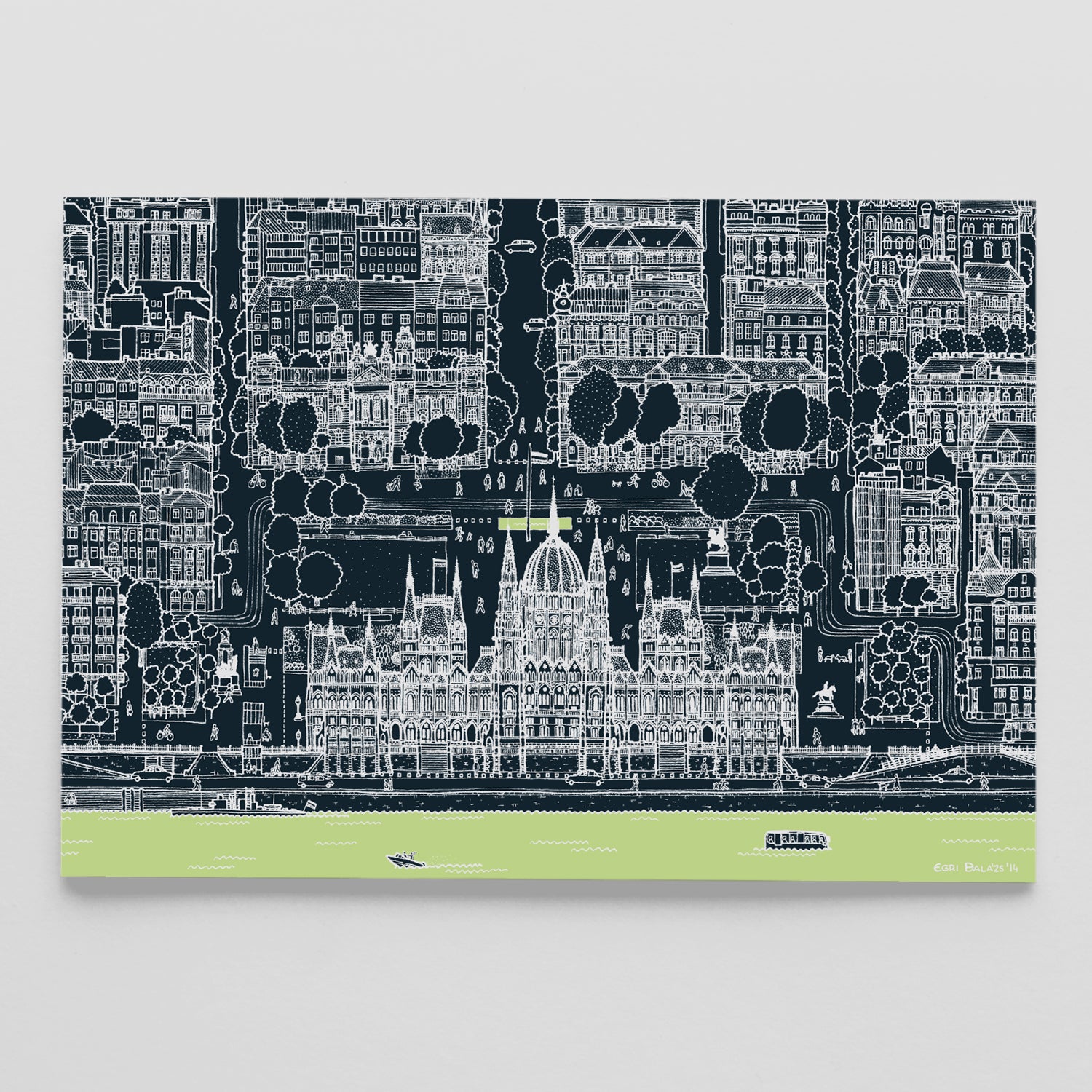 Kossuth Square postcard