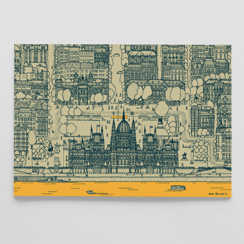 Kossuth Square postcard