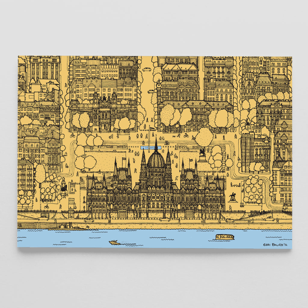 Kossuth Square postcard
