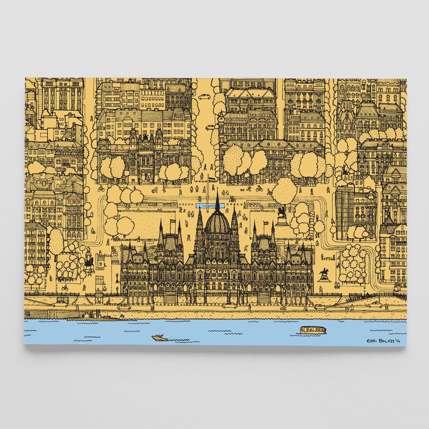Kossuth Square postcard