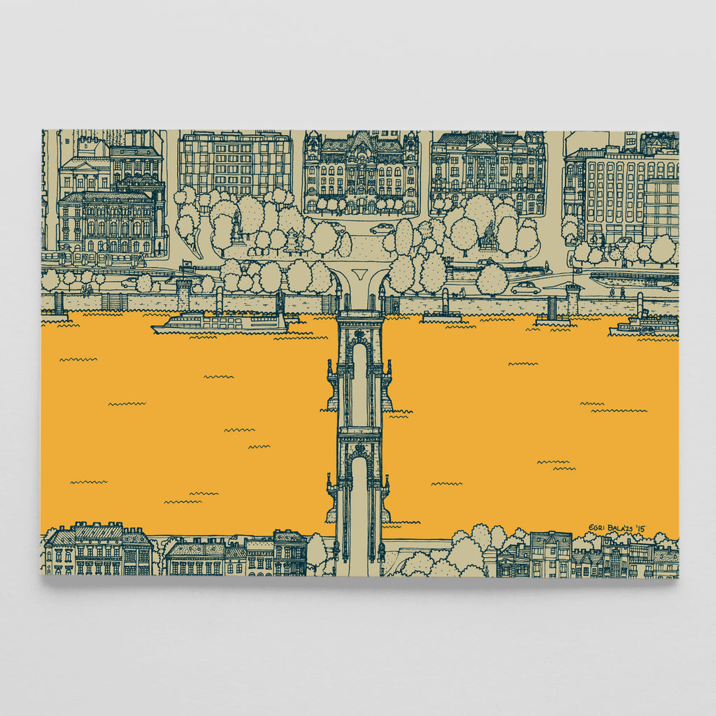 Chain Bridge postcard