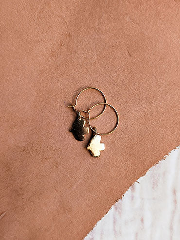 Horoscope concrete earrings - Aquarius