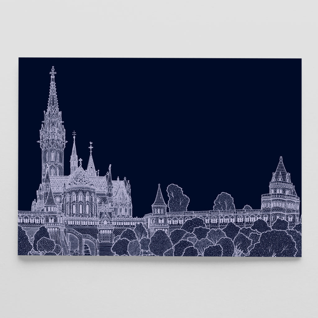 Matthias Church postcard